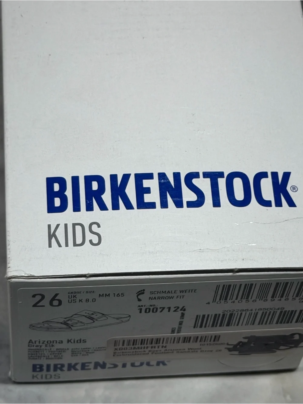 Birkenstock Arizona Kids Gray elk Buckle Sandals